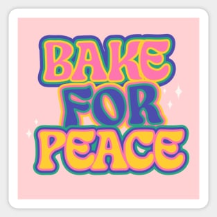 bake for peace yo Sticker